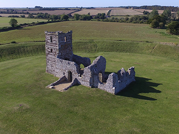 Southern Aerial Surveys Photography - Knowlton Church, Dorset