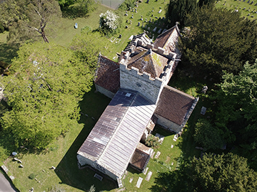 Southern Aerial Surveys Photography - St Peter Church, Britford